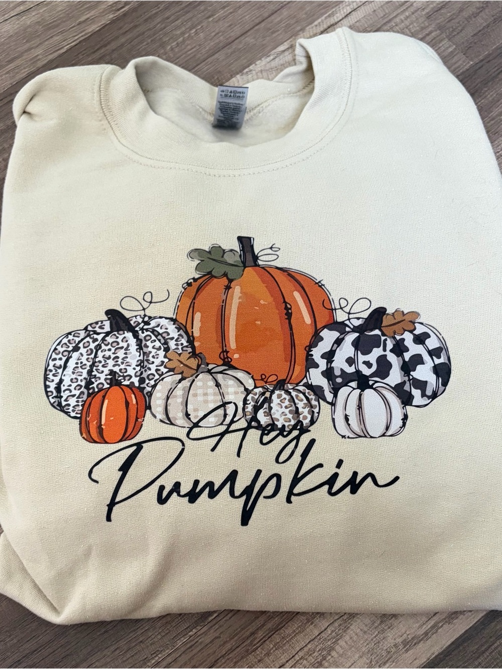 "Hey Pumpkin" Graphic Sweatshirt
